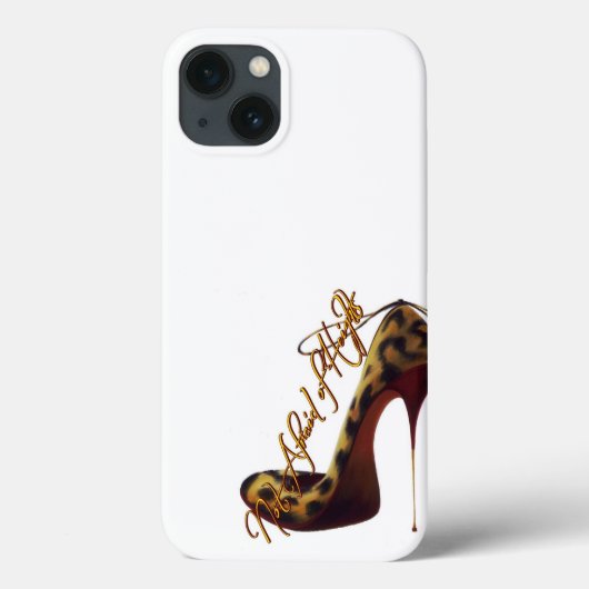 "Geen Angst voor Hoogte" Tres Chic Hoge Hak Design Case-Mate iPhone Case (Achterkant)
