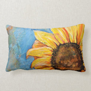 Geen angst voor zonnebloemploods kussen