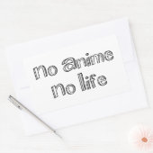 geen animatie geen leven rechthoekige sticker (Envelop)