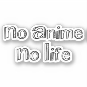 geen animatie geen leven sticker