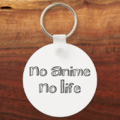 geen anime geen leven sleutelhanger (Voorkant)