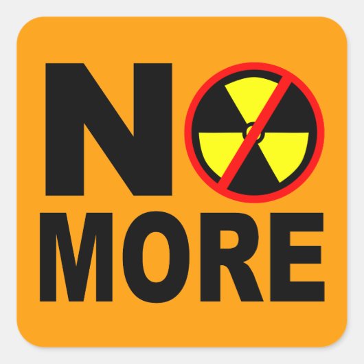 Geen anti-nucleaire protestslogan meer Sticker (Voorkant)