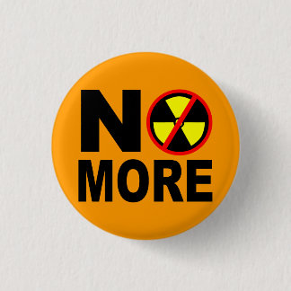 Geen anti-nucleaire slogan Pinback meer Ronde Button 3,2 Cm