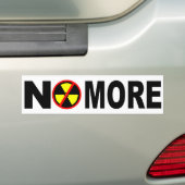 Geen antinucleaire slogan-Bumpersticker meer Bumpersticker (Op auto)