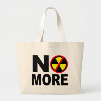 Geen antinucleaire slogan meer grote tote bag