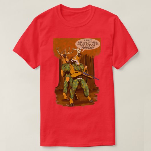 Geen Antlers T-shirt (Design voorkant)