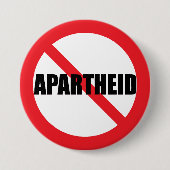 "GEEN APARTHEID" PINBACK BUTTON (Voorkant)