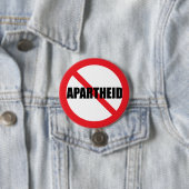 "GEEN APARTHEID" PINBACK BUTTON (In situ)
