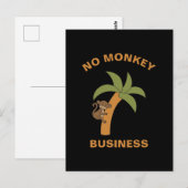 Geen Apen Zakendoen Grappige Dierenpark Jungle Die Briefkaart (Voorkant / Achterkant)