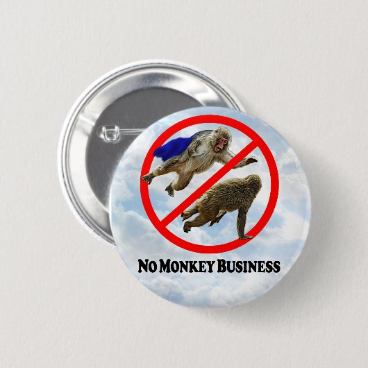 Geen apenbedrijf - Ronde Button (Voorkant /achterkant)