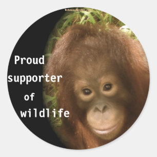 Geen apenbedrijf ronde sticker