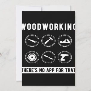 Geen app voor Woodworking Feestdagenkaart