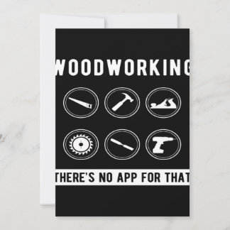Geen app voor Woodworking Feestdagenkaart