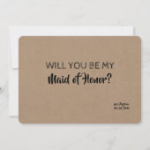 Geen arm en been kosten grappig bruidsmeisje voors kaart (Achterkant)