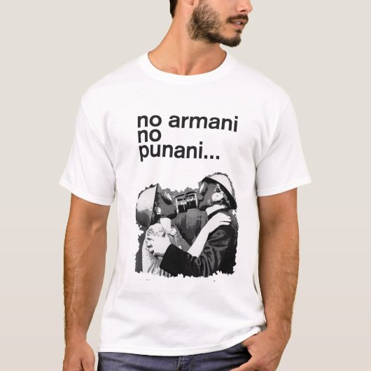 geen armani geen punani t-shirt (Voorkant)