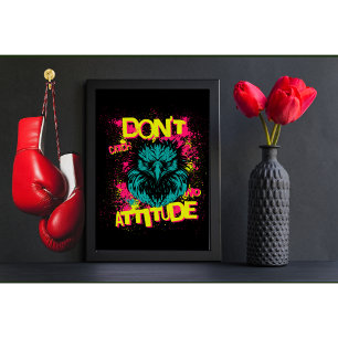 Geen Attitude Vangen Sarcastische Adelaar Poster