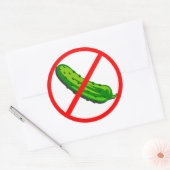 Geen augurk ronde sticker (Envelop)