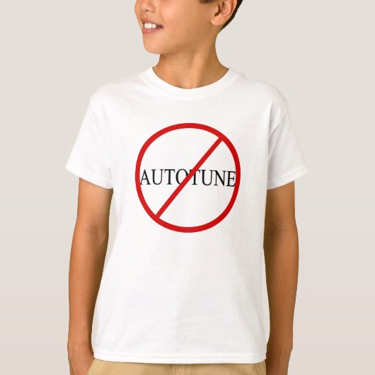 Geen Autotune T-shirt (Voorkant)