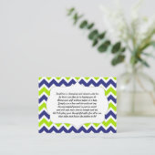 Geen baby of vrijgezellenfeest voor invoegkaart vo informatiekaartje (Staand voorkant)