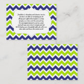 Geen baby of vrijgezellenfeest voor invoegkaart vo informatiekaartje (Voorkant / Achterkant)