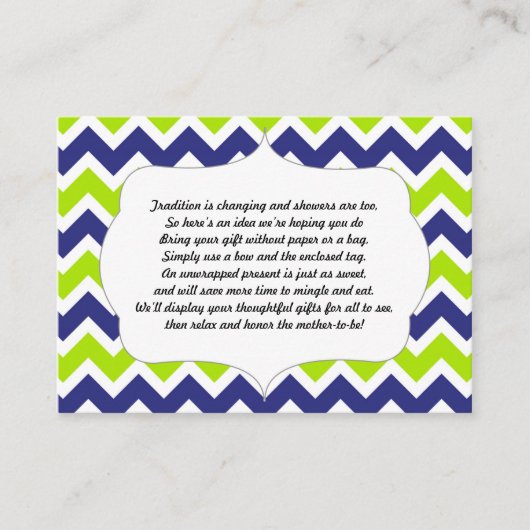 Geen baby of vrijgezellenfeest voor invoegkaart vo informatiekaartje (Voorkant)