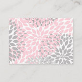 Geen baby shower inlegkaart, roze melkroze flacon informatiekaartje (Achterkant)