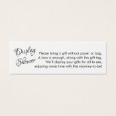  Geen Baby shower van de Omslag Mini Gift Kaart (Voorkant)