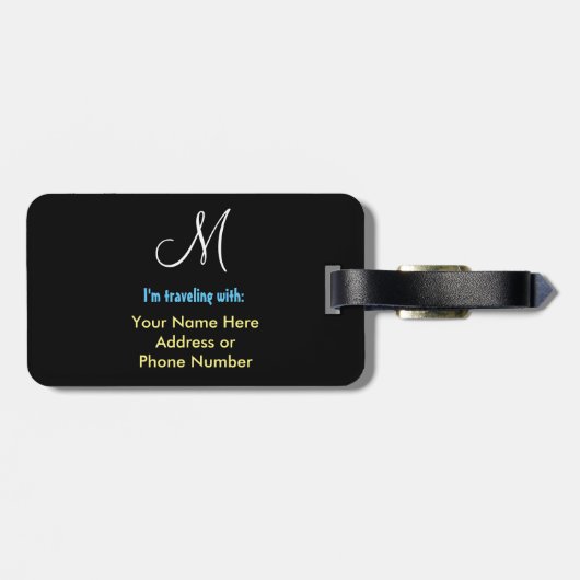 Geen Bagagelabel met kruisbesturing (Achterkant horizontaal)