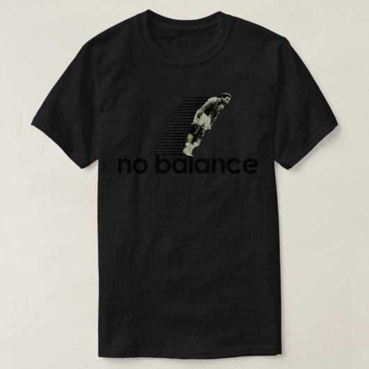 Geen balans  kunst t-shirt (Design voorkant)