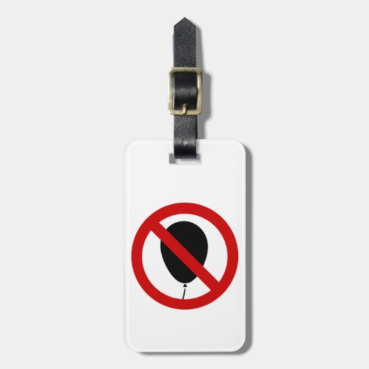 GEEN ballon ⚠ Thai Sign ⚠ Bagagelabel (Voorkant verticaal)