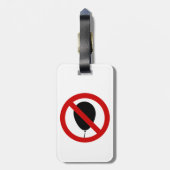 GEEN ballon ⚠ Thai Sign ⚠ Bagagelabel (Achterkant verticaal)