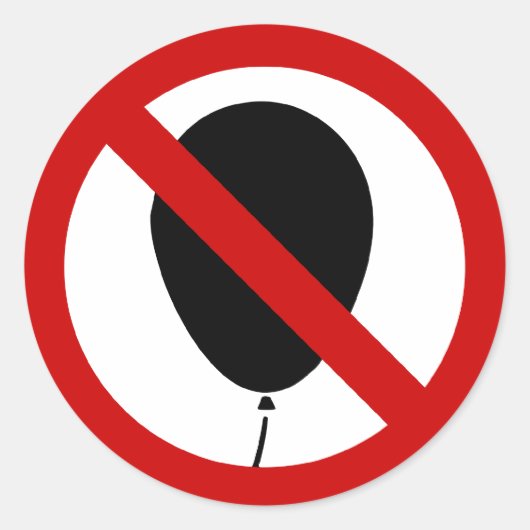 GEEN ballon ⚠ Thai Sign ⚠ Ronde Sticker (Voorkant)
