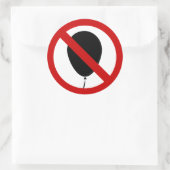 GEEN ballon ⚠ Thai Sign ⚠ Ronde Sticker (Tas)