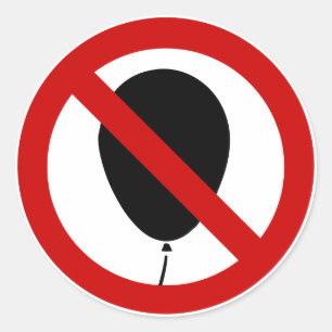 GEEN ballon ⚠ Thai Sign ⚠ Ronde Sticker