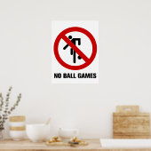 GEEN Balspelen ⚠ Thai Parkbord ⚠ Poster (Keuken)
