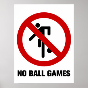 GEEN Balspelen ⚠ Thai Parkbord ⚠ Poster