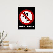 GEEN Balspelen ⚠ Thai Parkbord ⚠ Poster (Keuken)