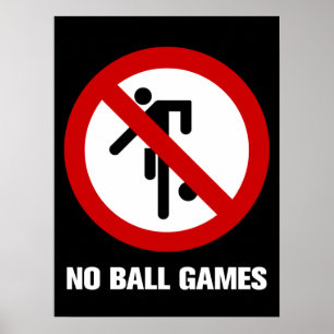 GEEN Balspelen ⚠ Thai Parkbord ⚠ Poster