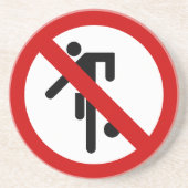 GEEN Balspellen ⚠ Thais Parkbord ⚠ Zandsteen Onderzetter (Voorkant)