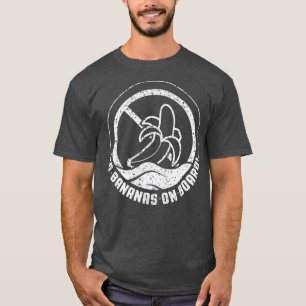 Geen banaan aan boord Funny Boating Pontoon Gift T-shirt