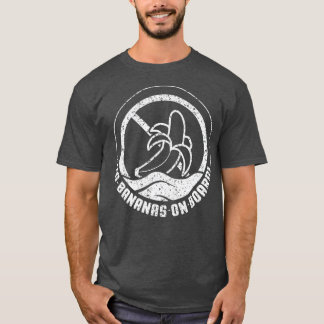 Geen banaan aan boord Funny Boating Pontoon Gift T-shirt