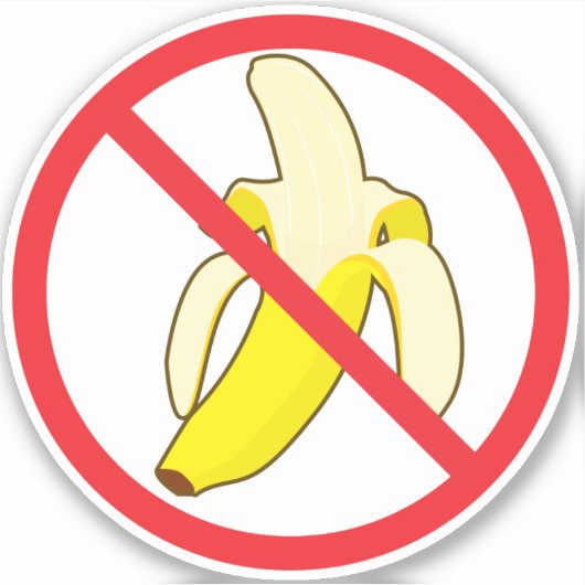 Geen Bananas Sticker (Voorkant)
