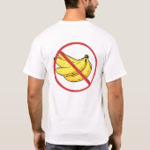 Geen bananen t-shirt (Achterkant)