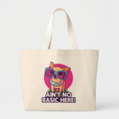 Geen basis hier! Chihuahua-Tas Grote Tote Bag (Voorkant)