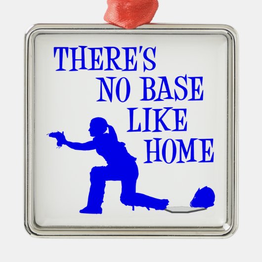 Geen Basis zoals Huis, blue.png Metalen Ornament (Voorkant)