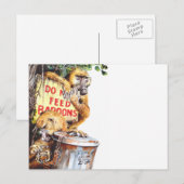 Geen baviaan eten briefkaart (Voorkant / Achterkant)