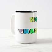 Geen Bedankt Classic Mok, 11 oz Tweekleurige Koffiemok (Voorkant links)