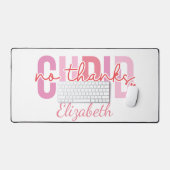 Geen Bedankt Cupid Funny Custom Name Valentijnsdag Bureaumat (Keyboard & Muis)