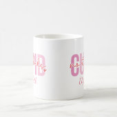 Geen Bedankt Cupid Funny Custom Name Valentijnsdag Koffiemok (Center)