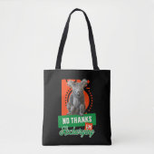 Geen Bedankt, ik ben het opladen van Koala Beer Ba Tote Bag (Voorkant)